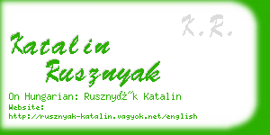 katalin rusznyak business card